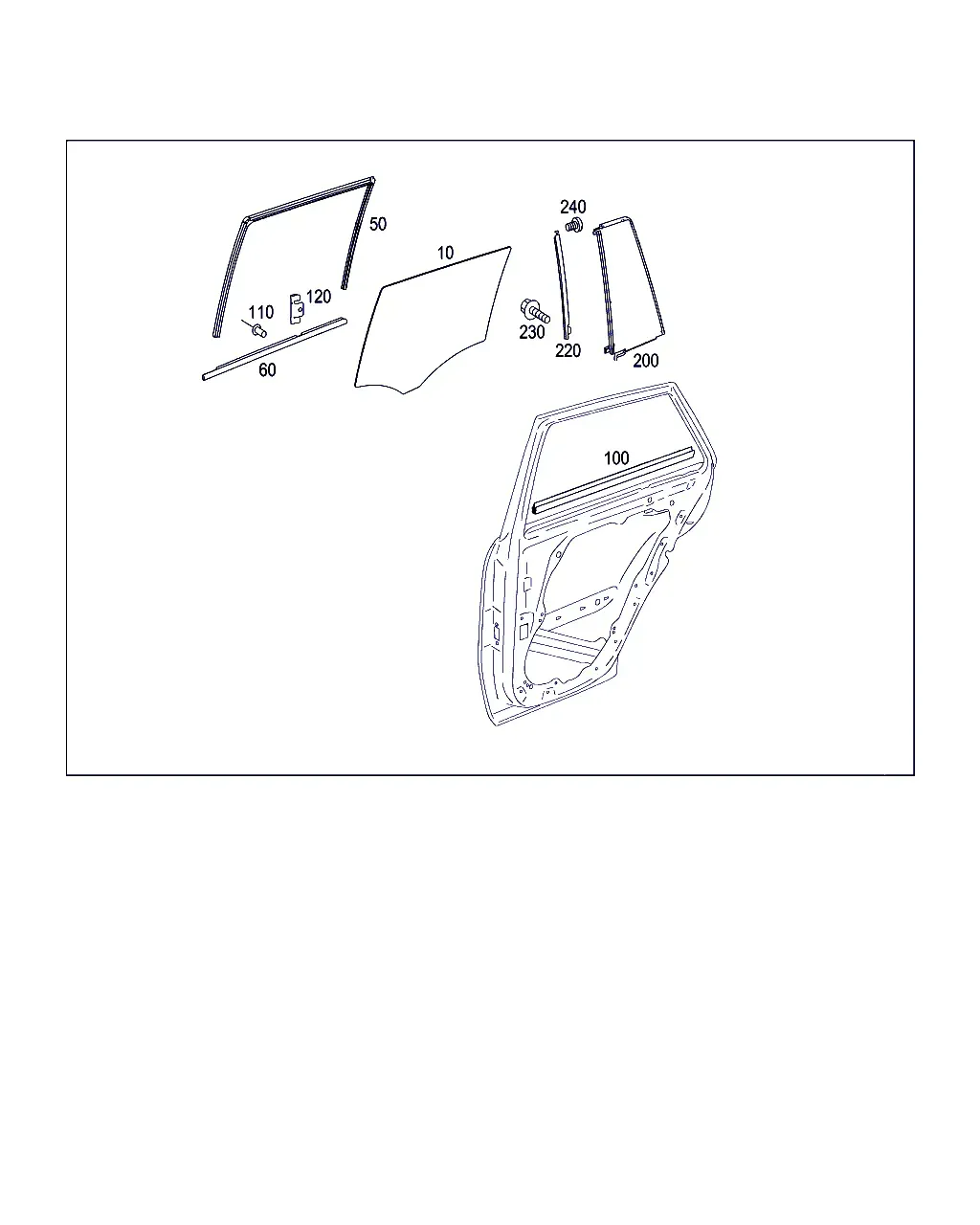 Rear Door Windows diagram