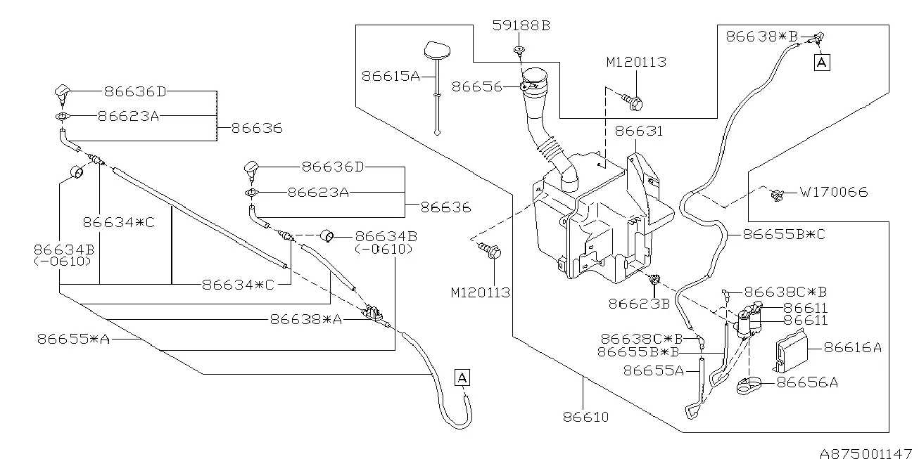 Windshield Washer diagram