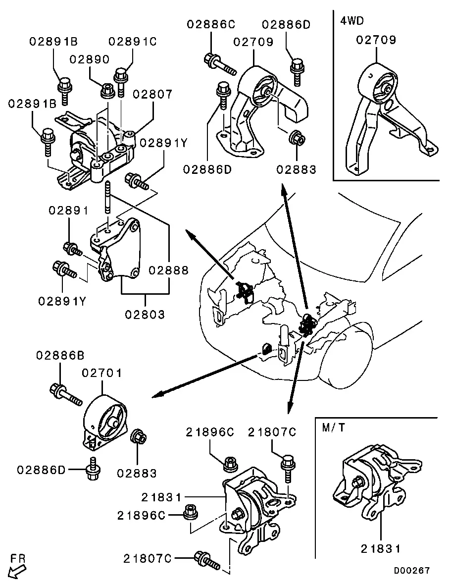 Engine Mounts and Supports diagram