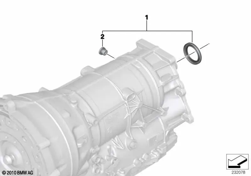 სქემა «Отбор мощности АКПП GA8HP70Z полного привода»