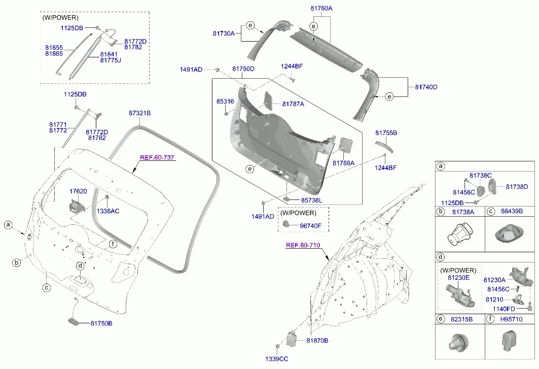 Tailgate Trim diagram