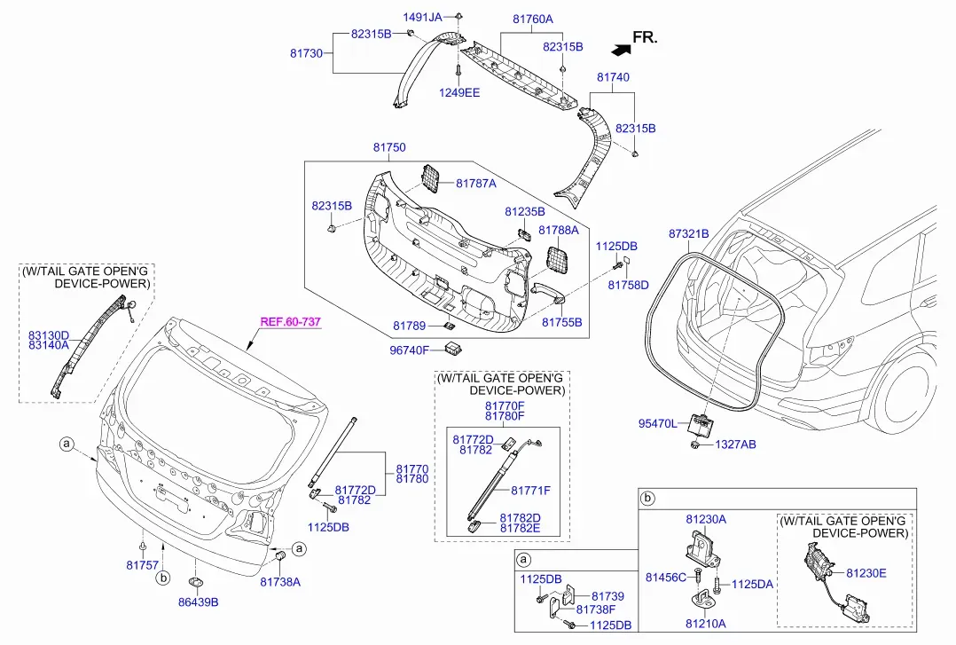 Tailgate Trim diagram
