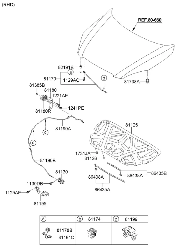 Hood Trim diagram