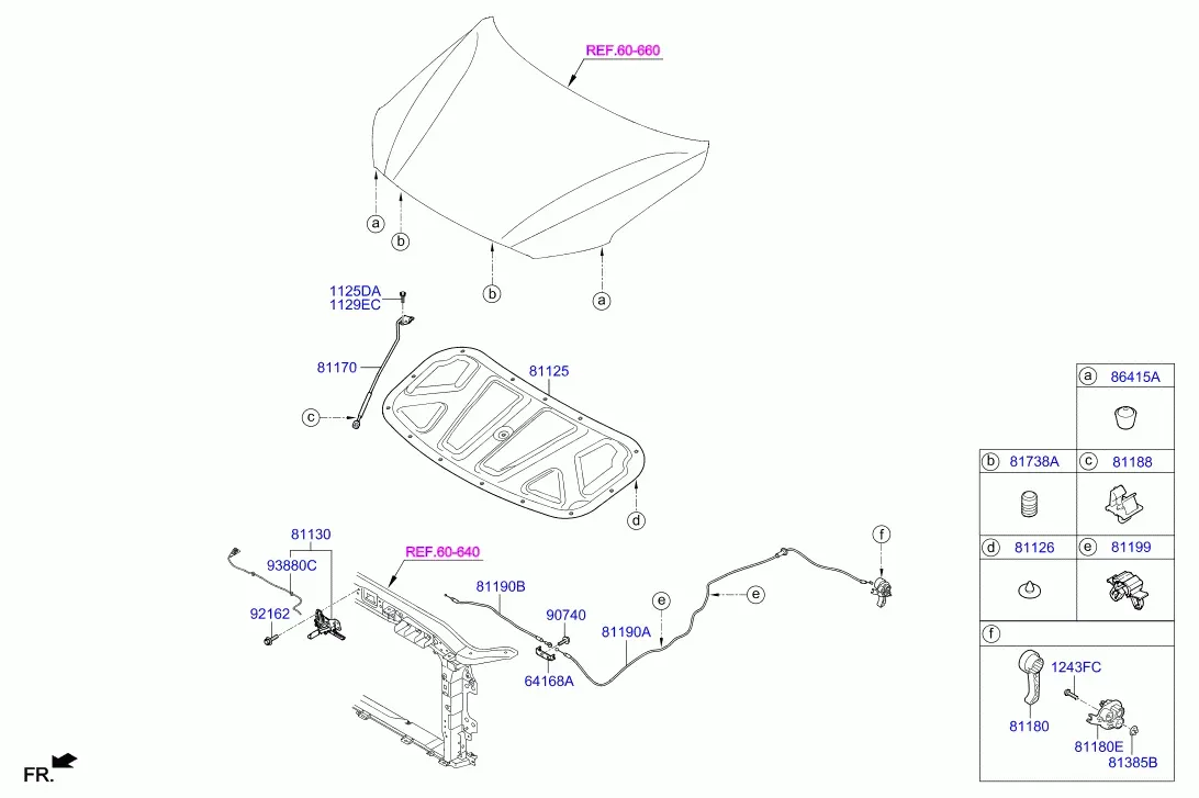 Hood Trim diagram