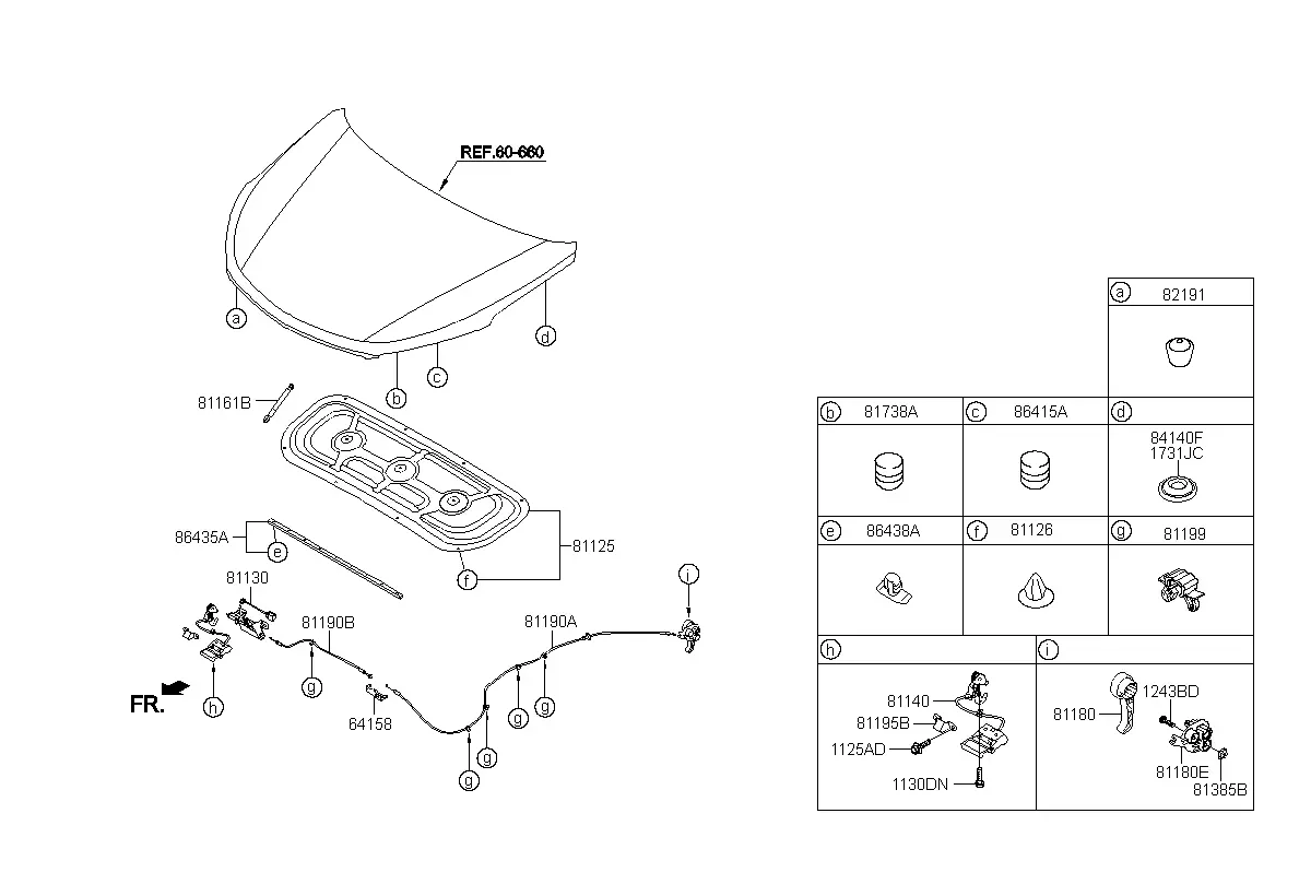 Hood Trim diagram