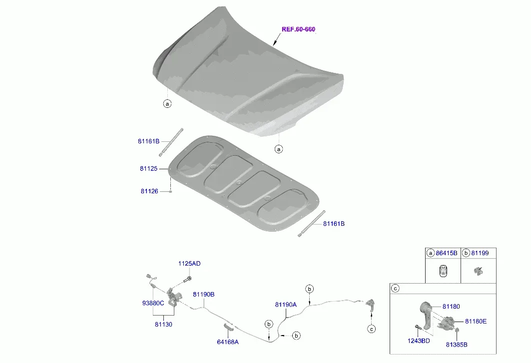 Hood Trim diagram