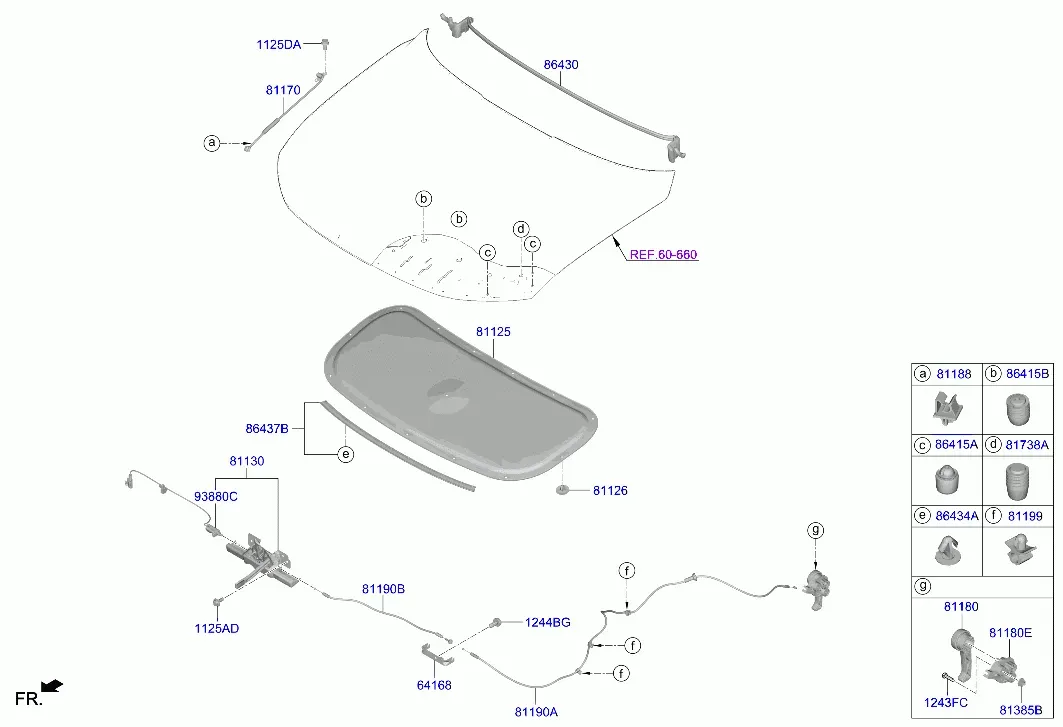 Hood Trim diagram