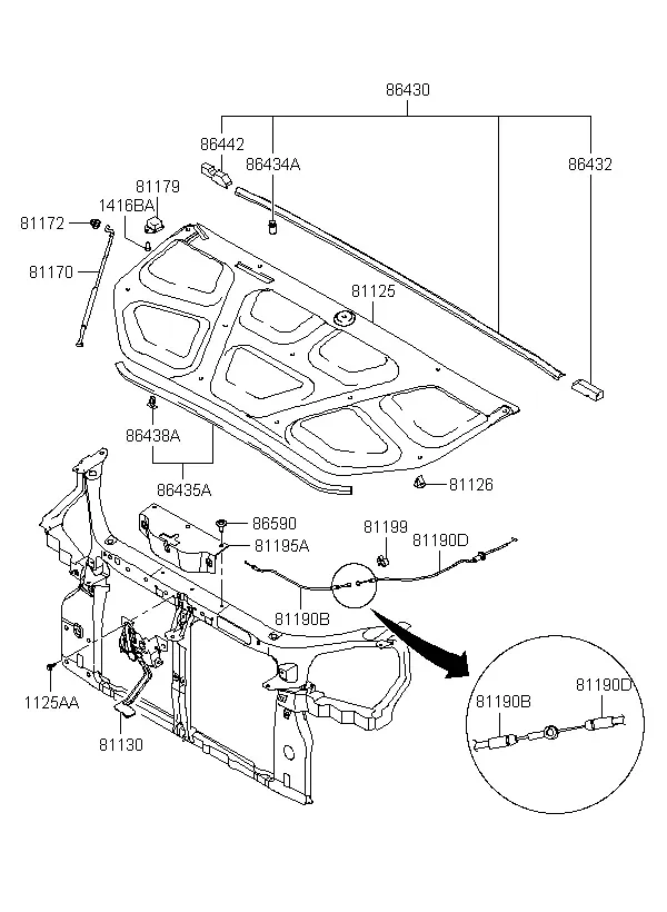 Hood Trim diagram