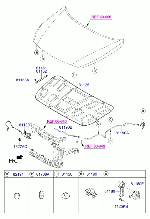 Hood Trim diagram