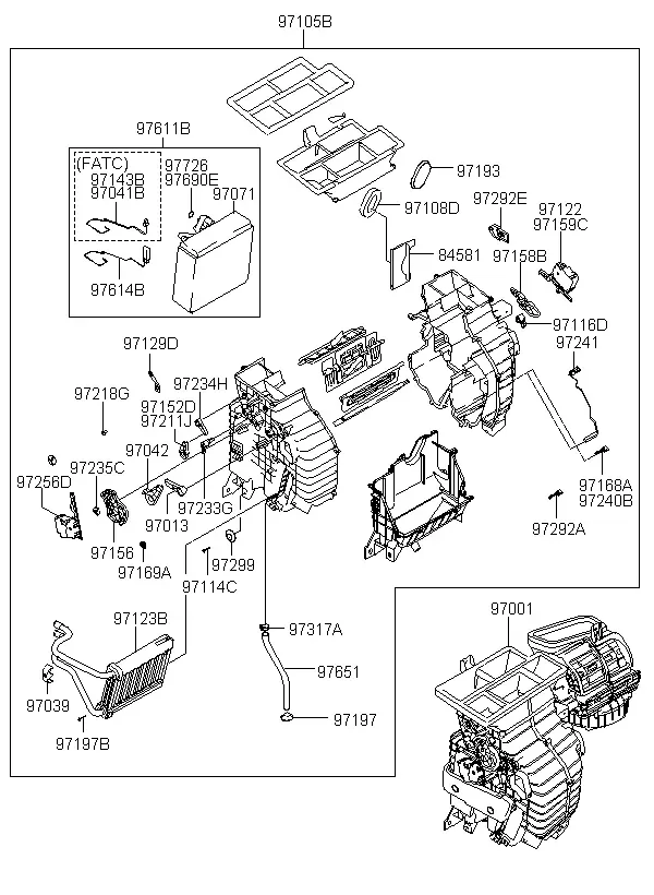Heater and Evaporator diagram