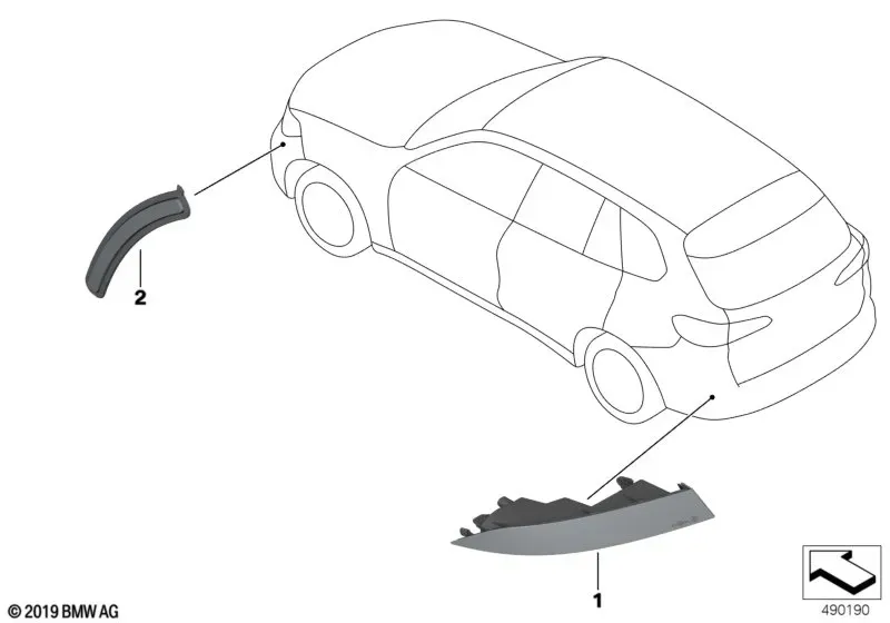 Отражатели с противотуманными фонарями diagram
