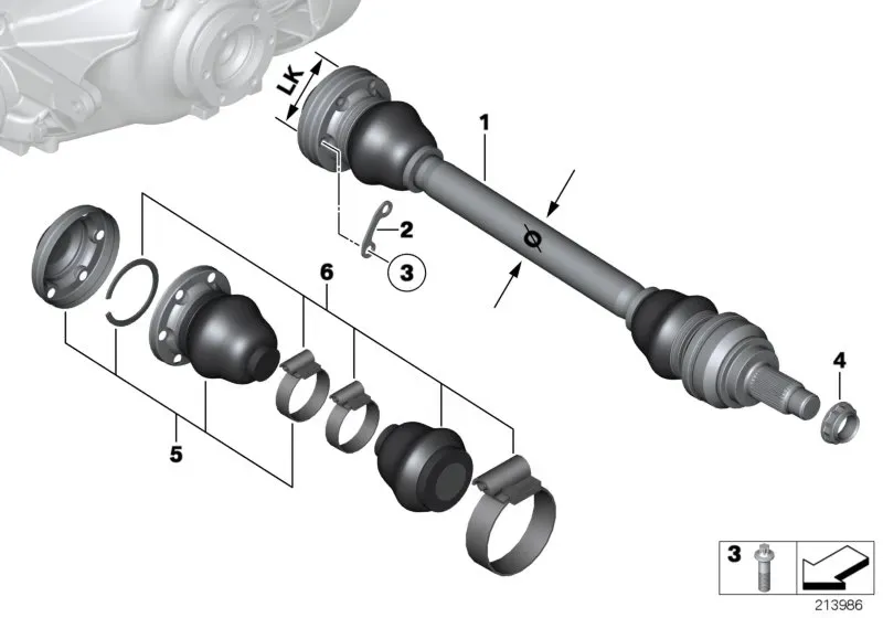 Output shaft diagram