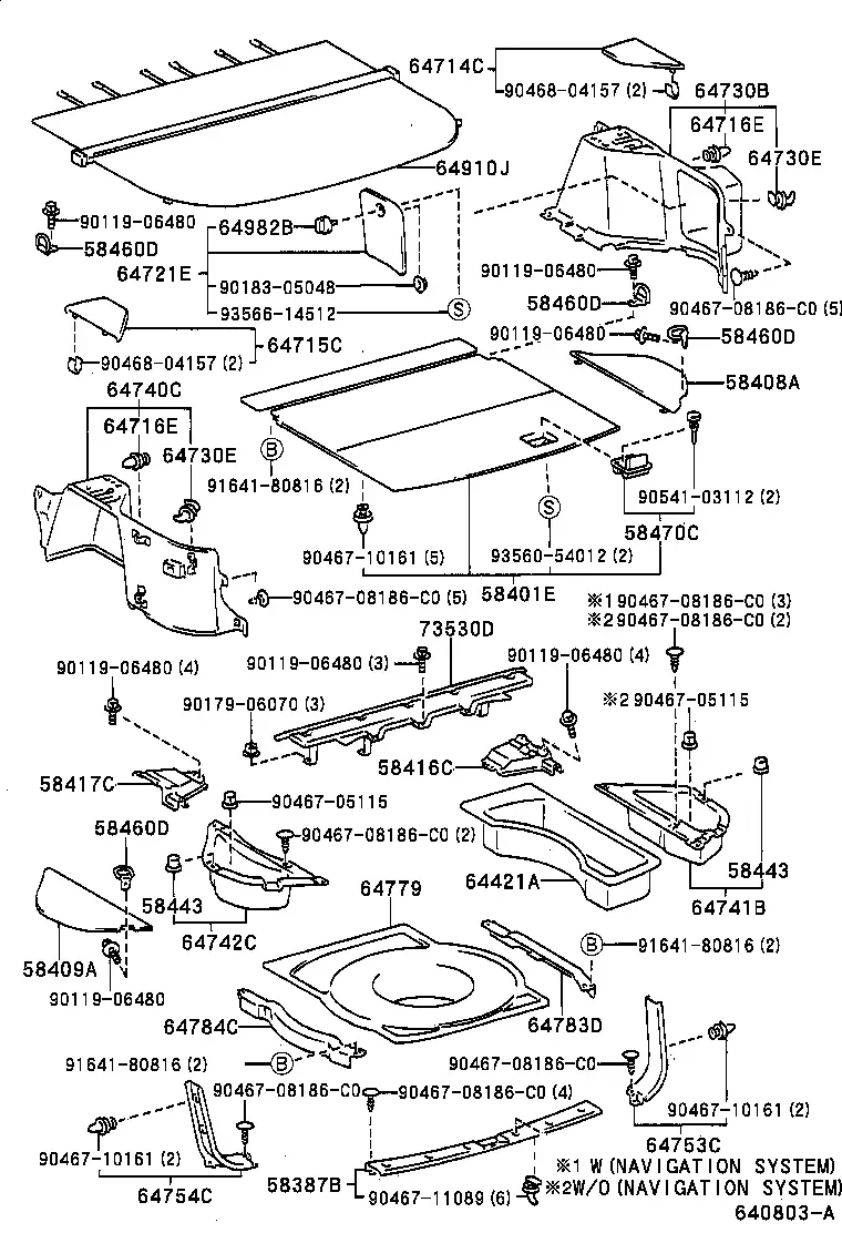 Cargo Floor Panel and Trim diagram
