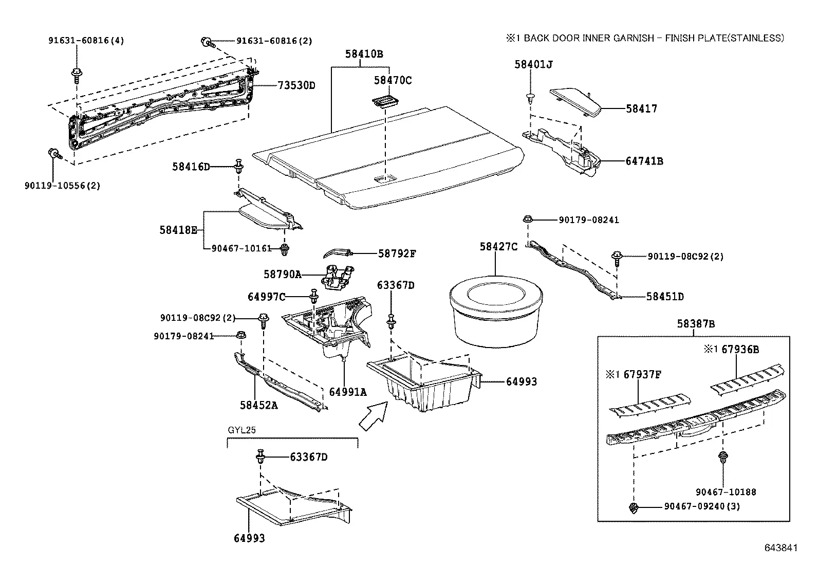 Cargo Floor Panel and Trim diagram