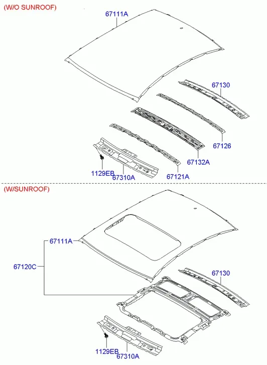 Roof Panel diagram