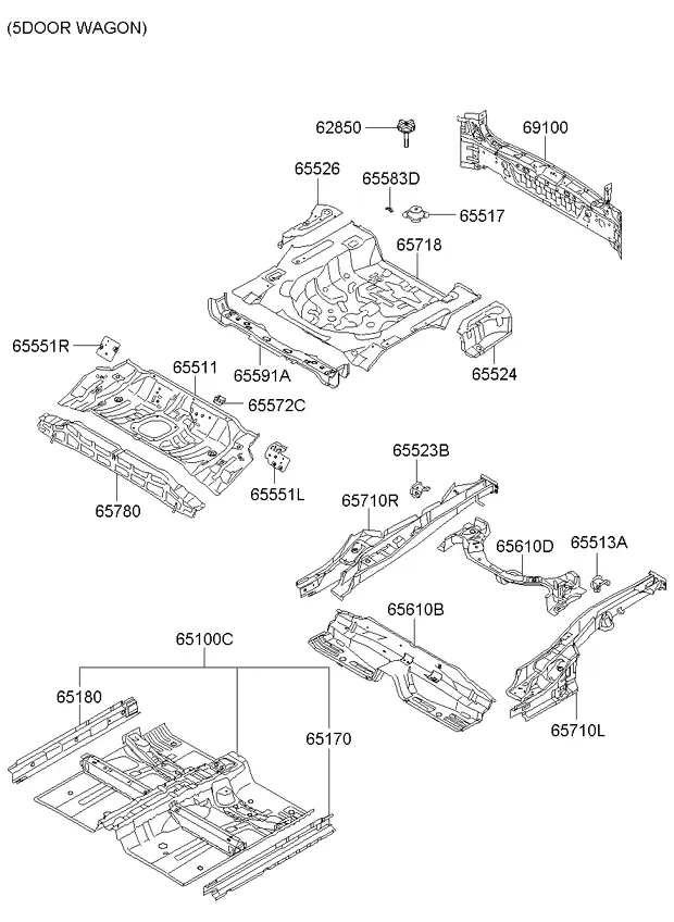 Панель пола diagram