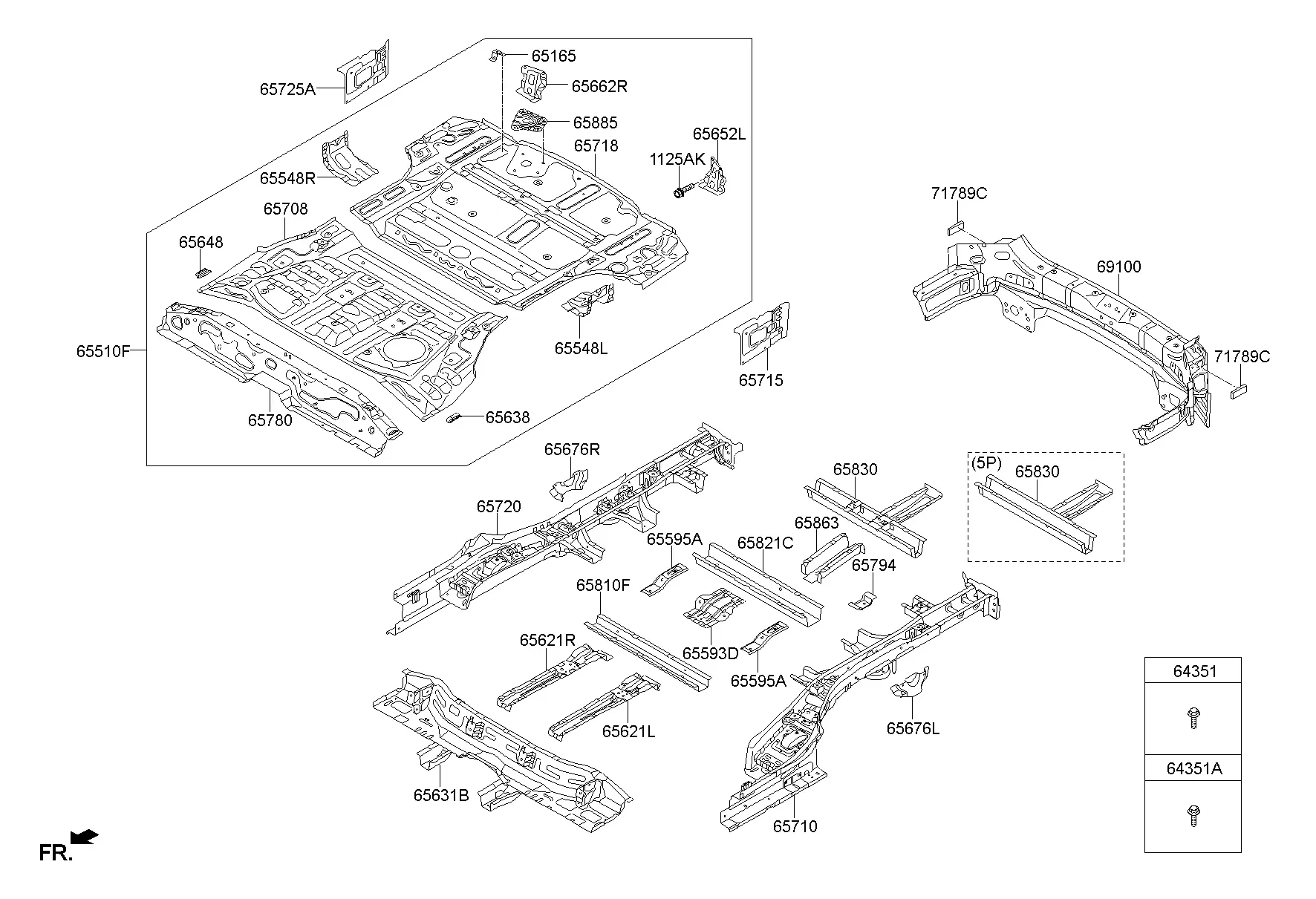 Панель пола diagram