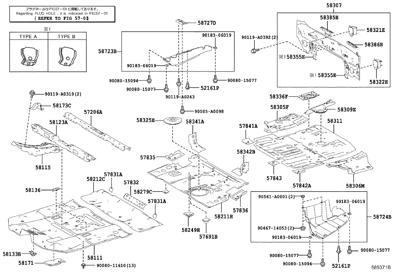 Floor Pan and Lower Back Panel diagram