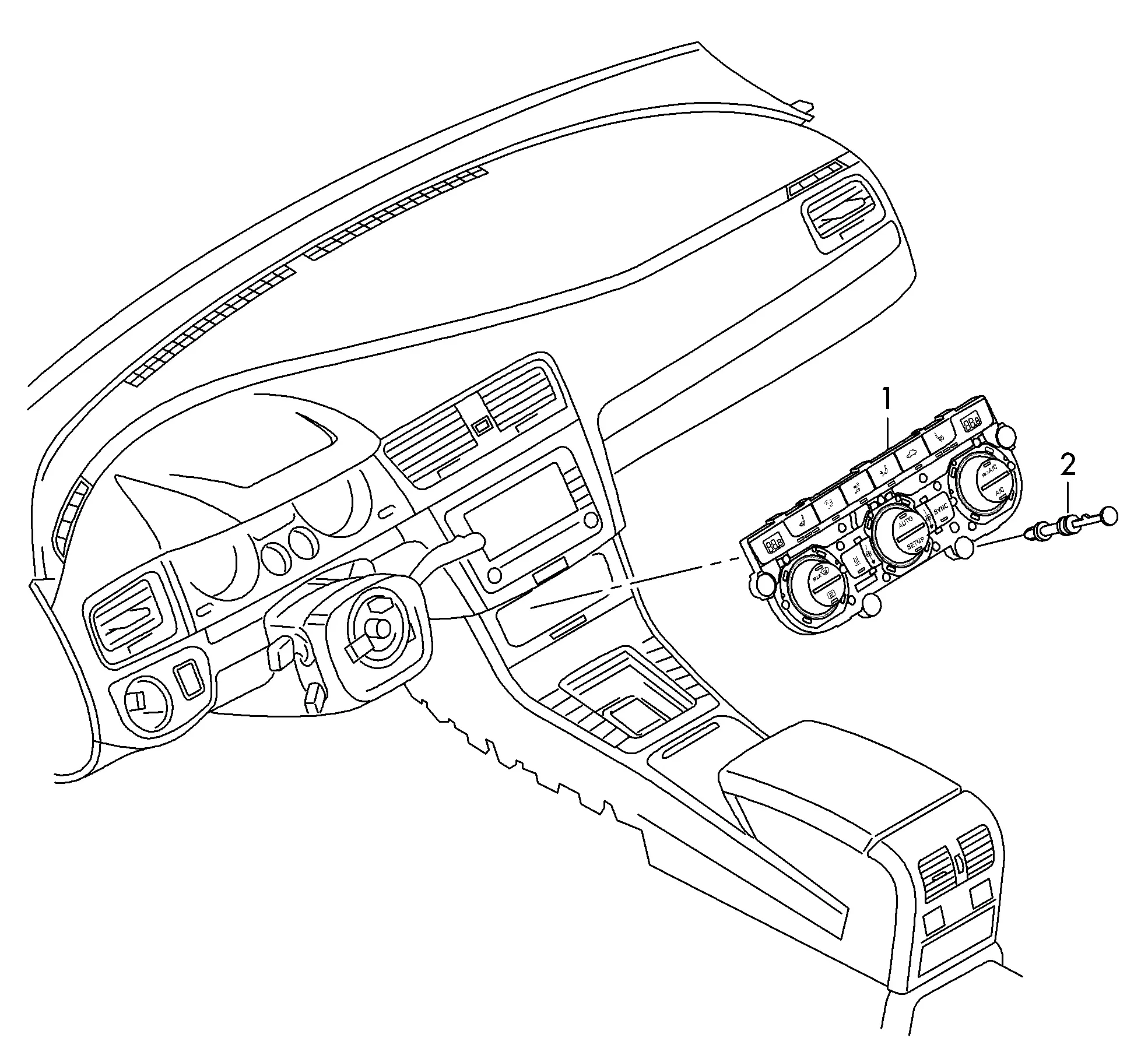 Climate Control Panel diagram