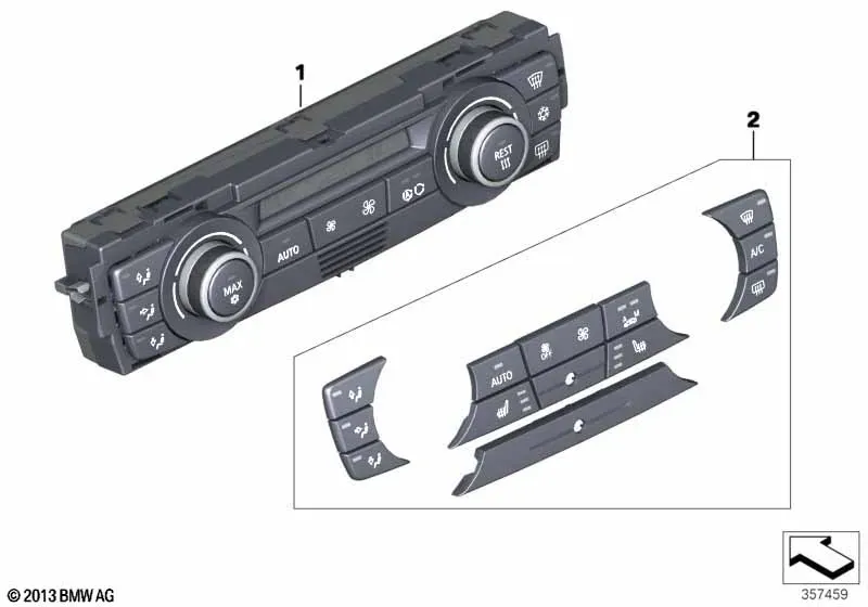 Climate Control Panel diagram