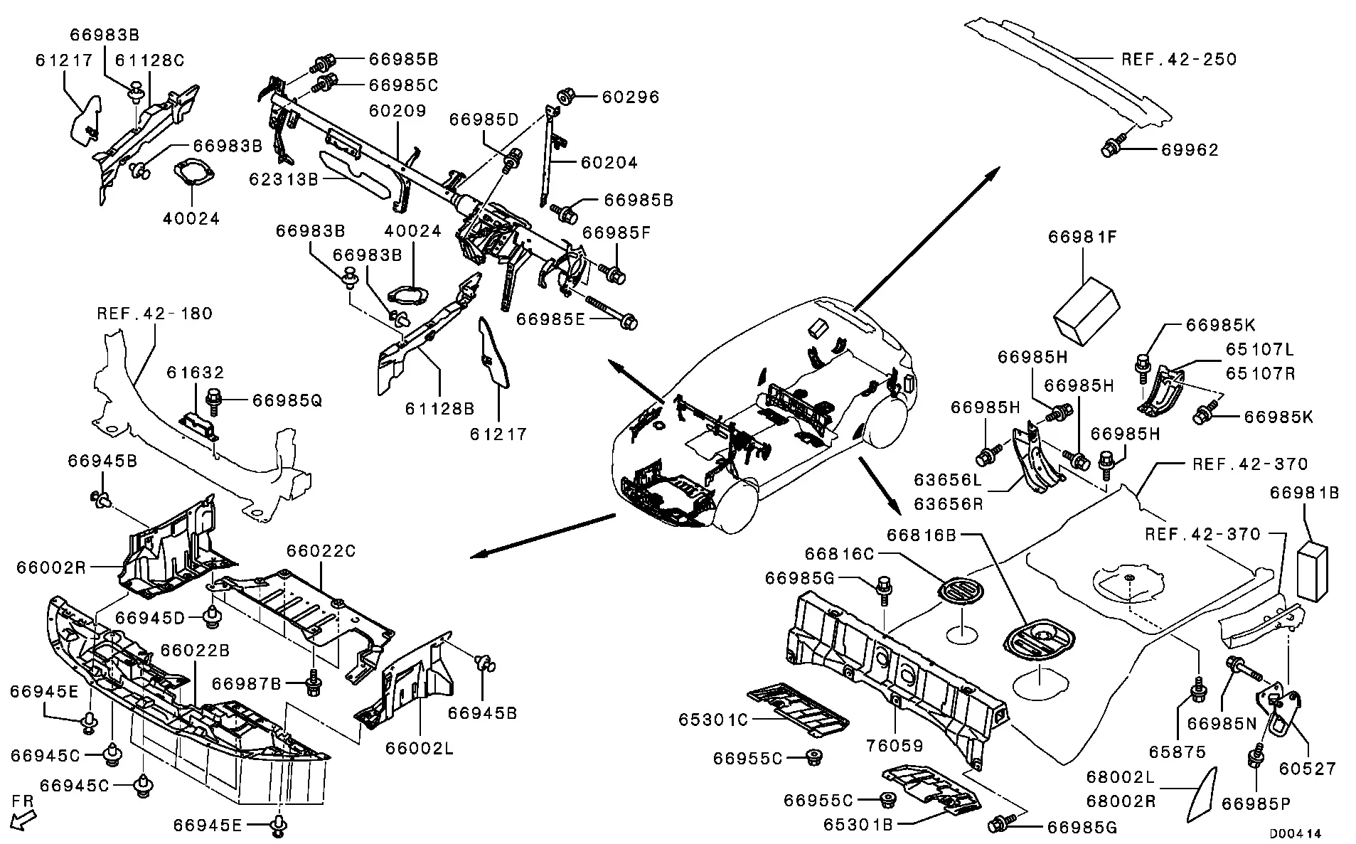 Body Panels and Brackets diagram