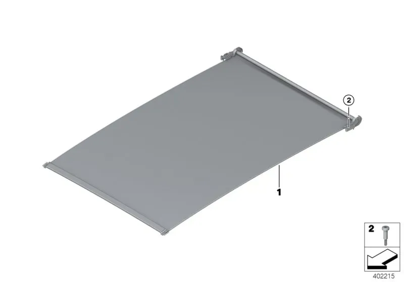 Panoramic roof diagram