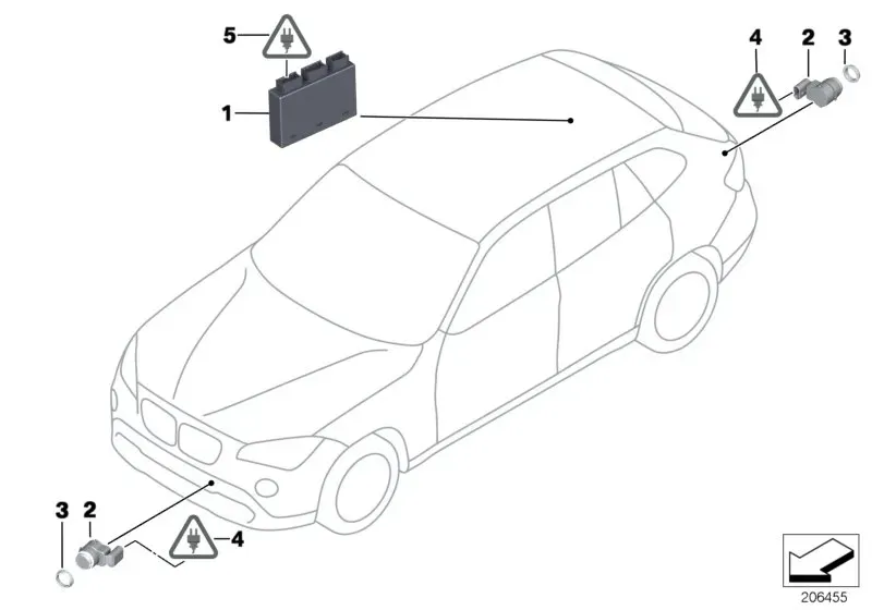 Park distance control system diagram