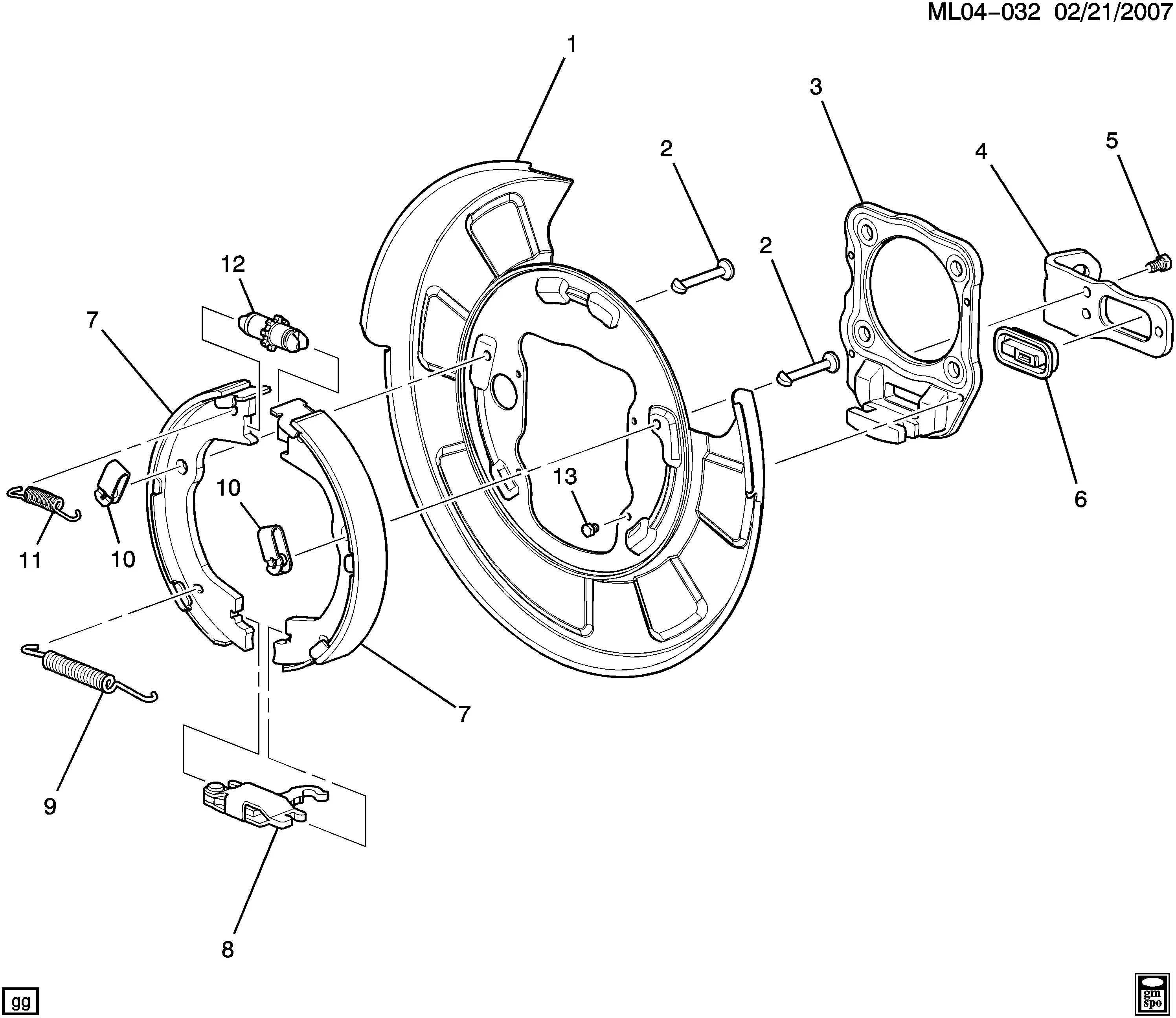 Parking brake diagram