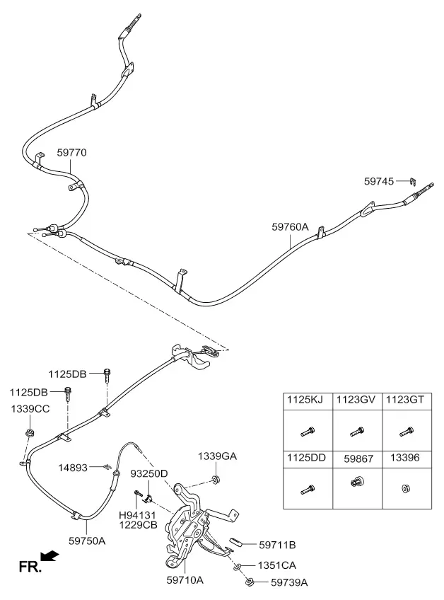 Electronic parking brake diagram