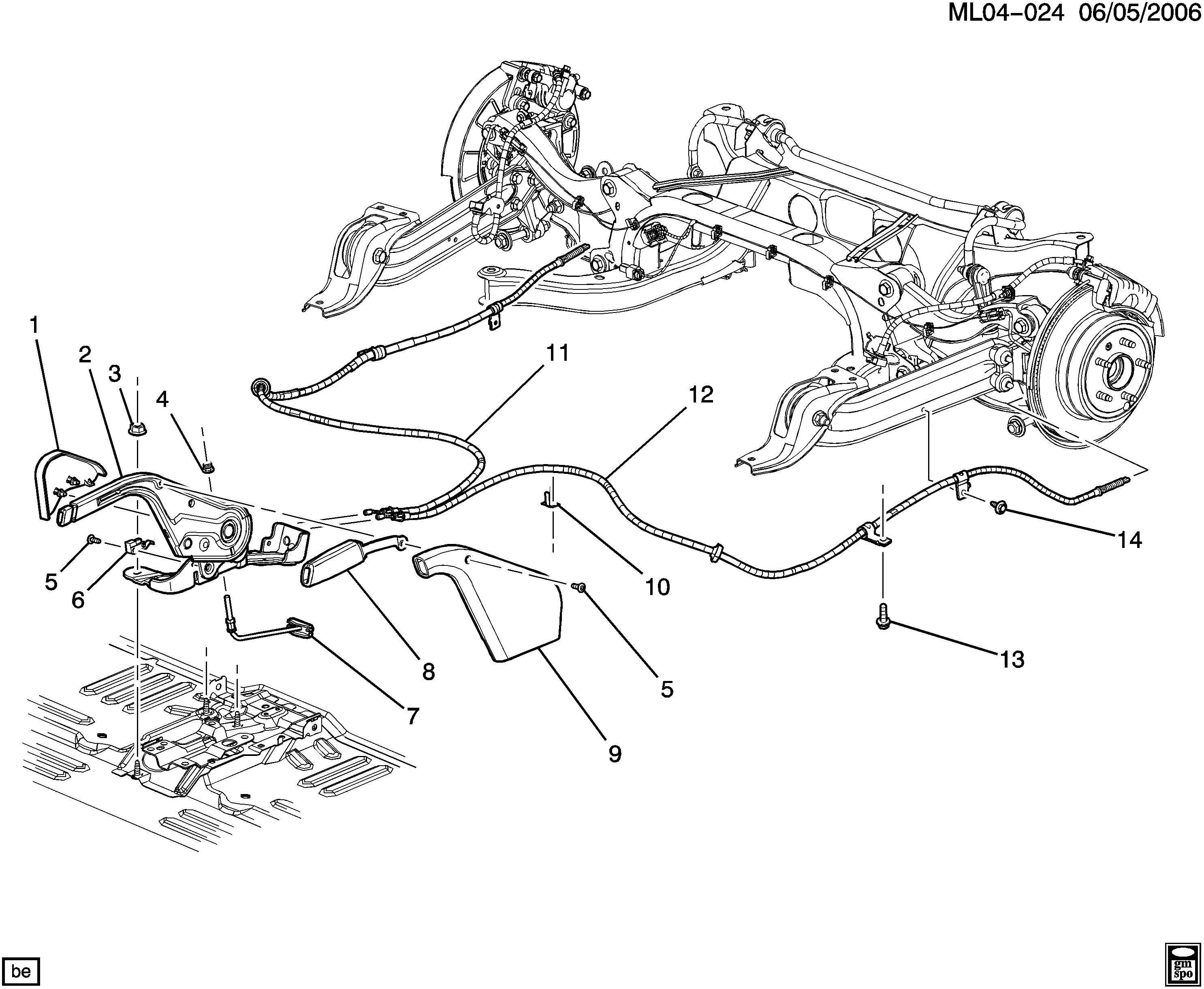 Parking brake control diagram