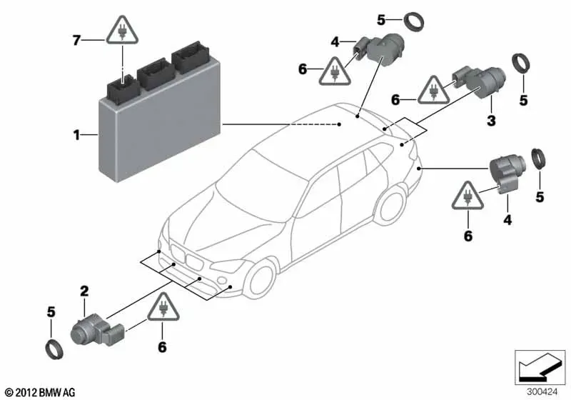 Parking Sensors diagram