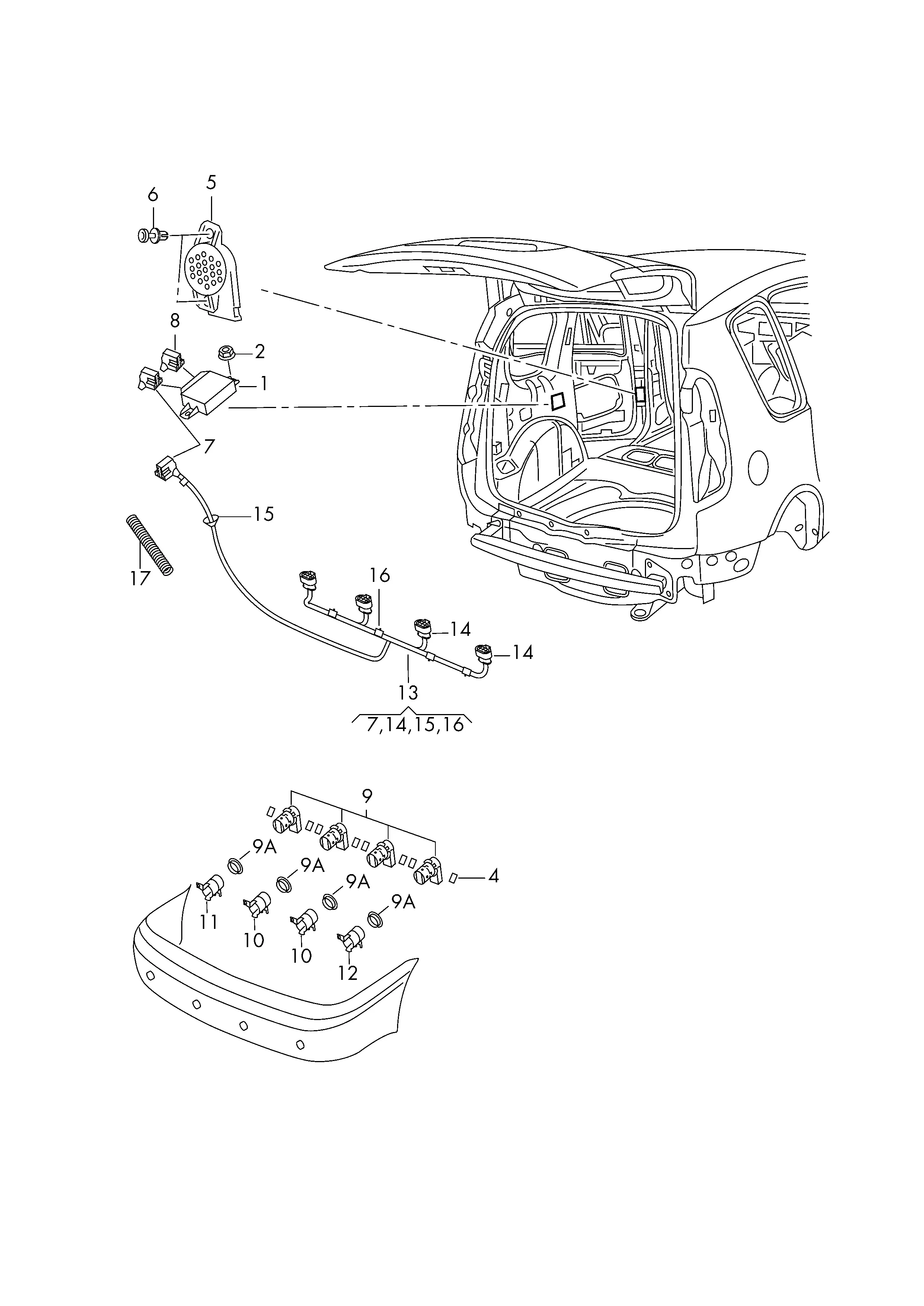 Parking Assist System diagram