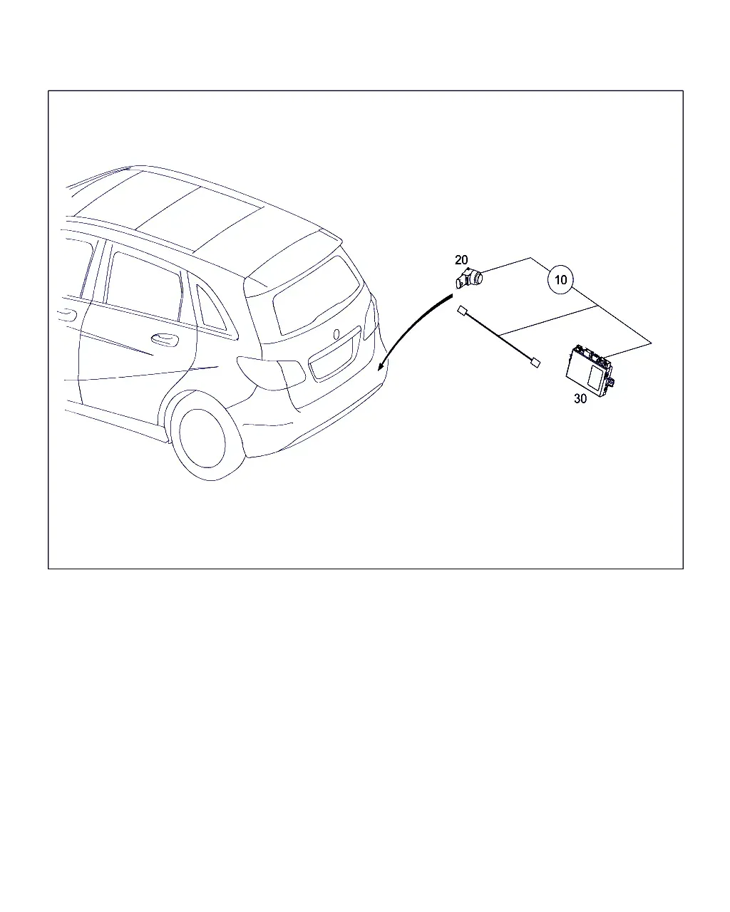 Parking Distance Sensors diagram