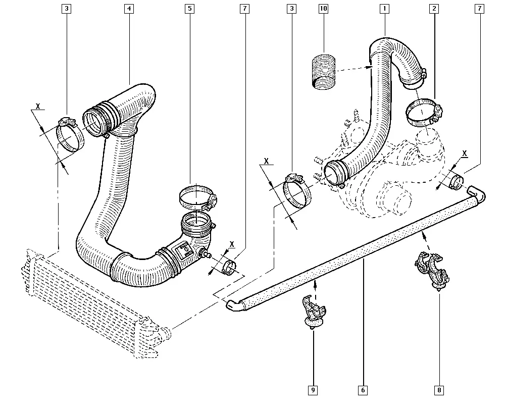 Air Filter Duct diagram