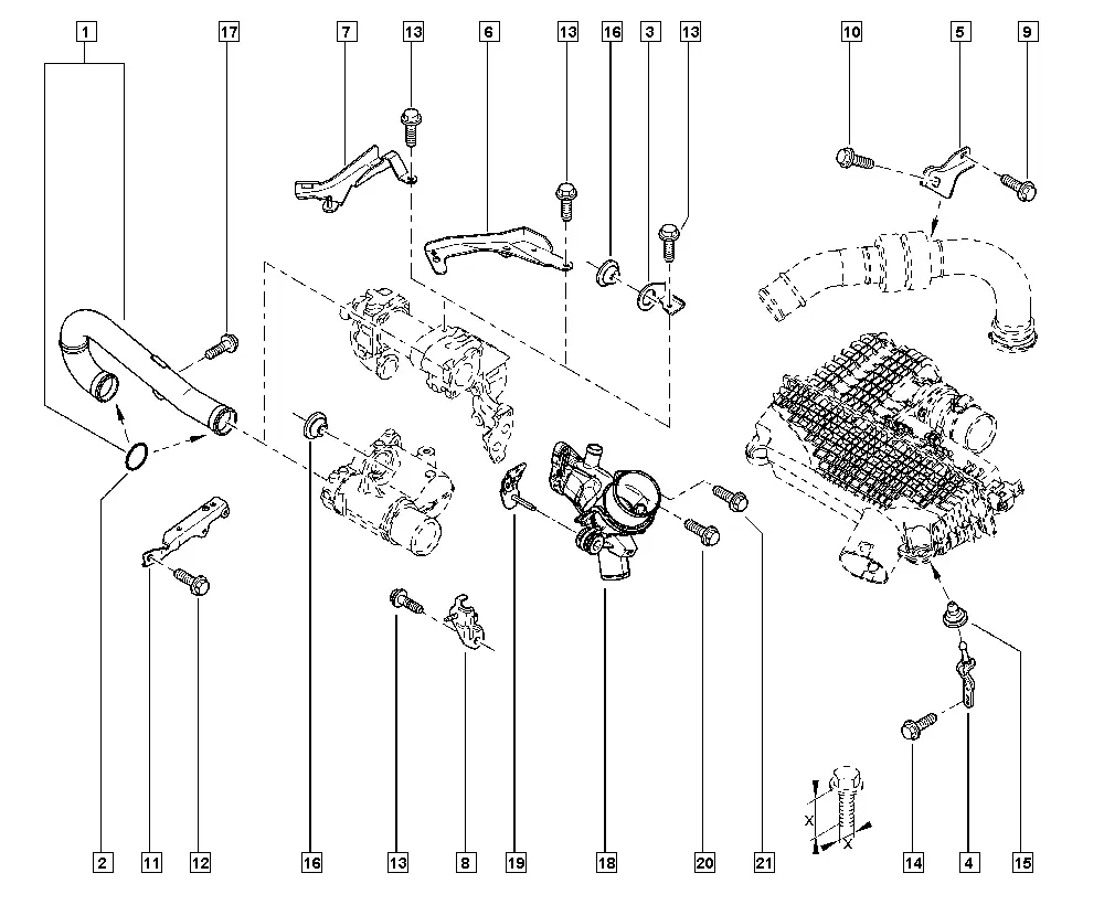 Air Filter Duct diagram