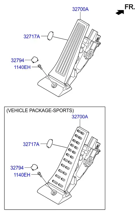 Accelerator Pedal diagram