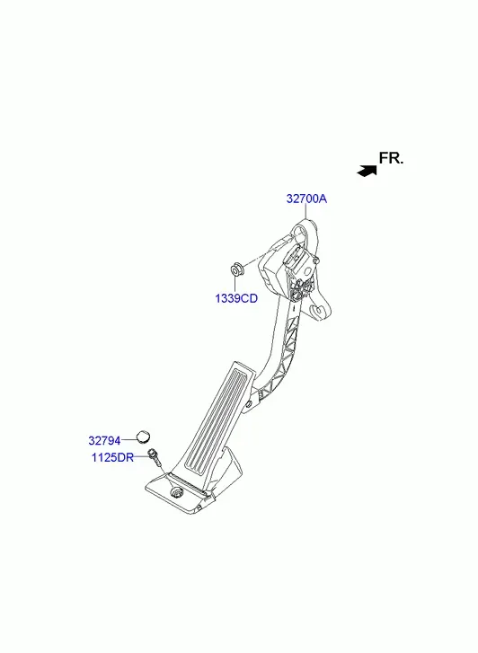 Accelerator Pedal diagram