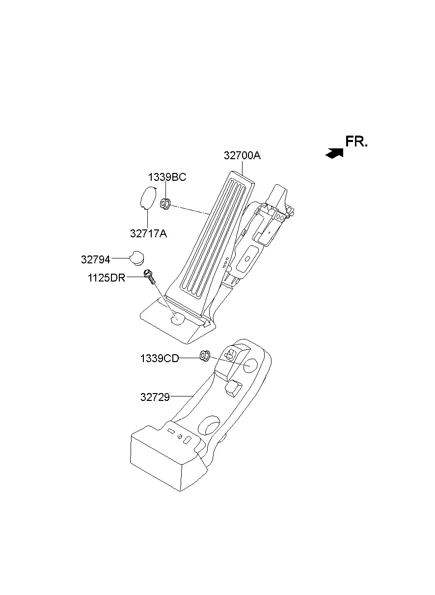 Педаль акселератора diagram