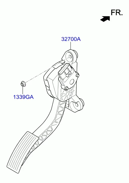 Педаль акселератора diagram