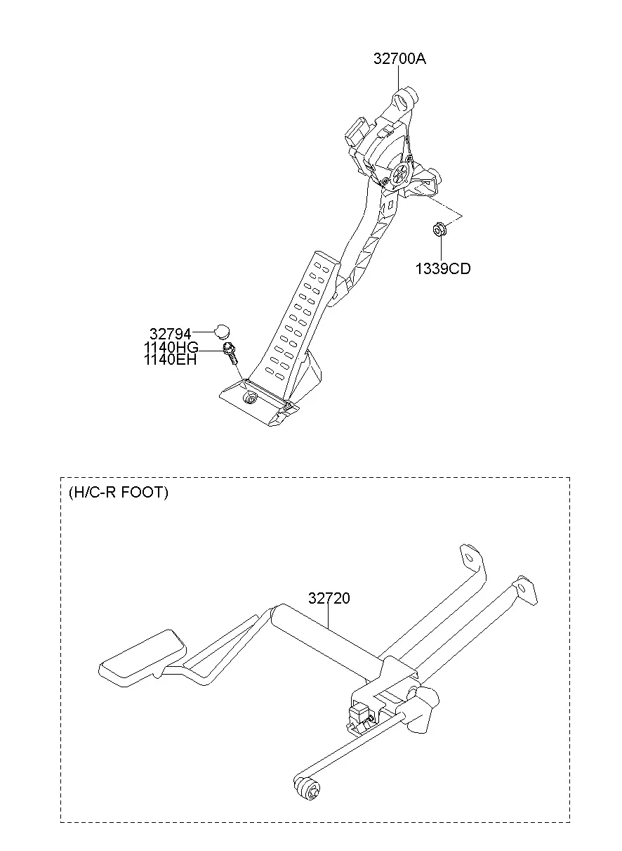 Accelerator Pedal diagram