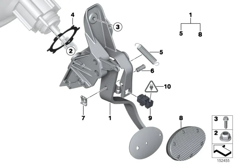 Pedal assembly diagram