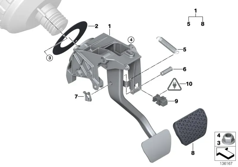 Pedal assembly diagram