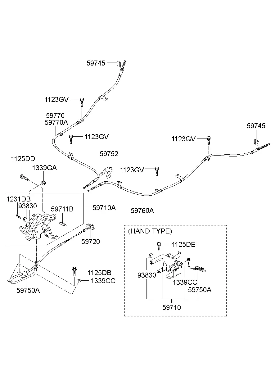 Parking Brake Pedal diagram