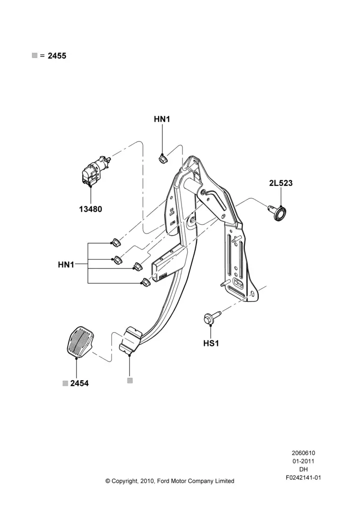 Brake Pedal And Stop Light Switch diagram