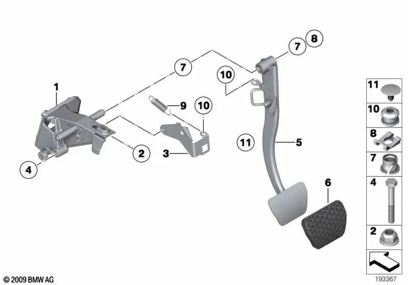 Pedal Assembly diagram