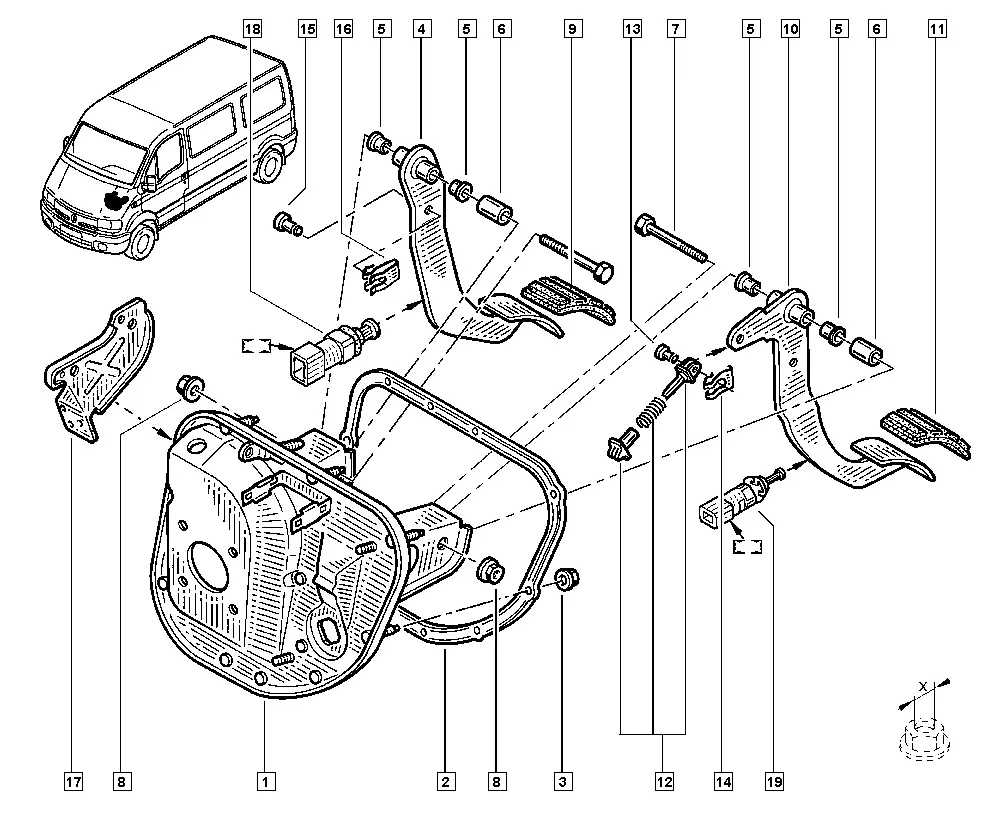 Pedal Assembly diagram
