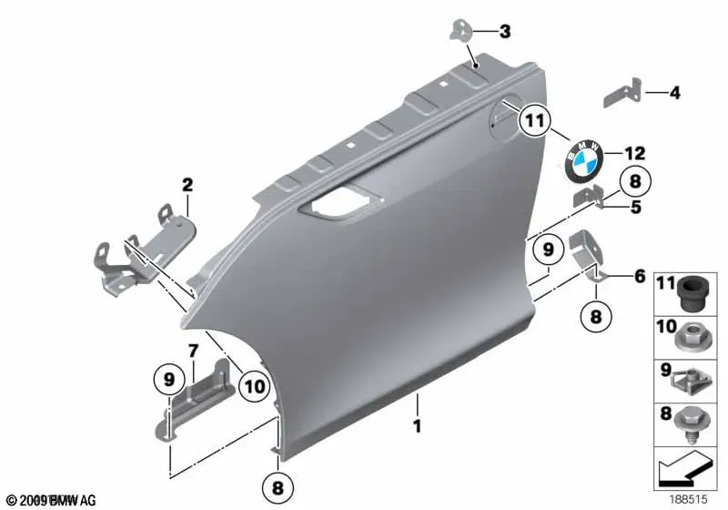Front Fender diagram