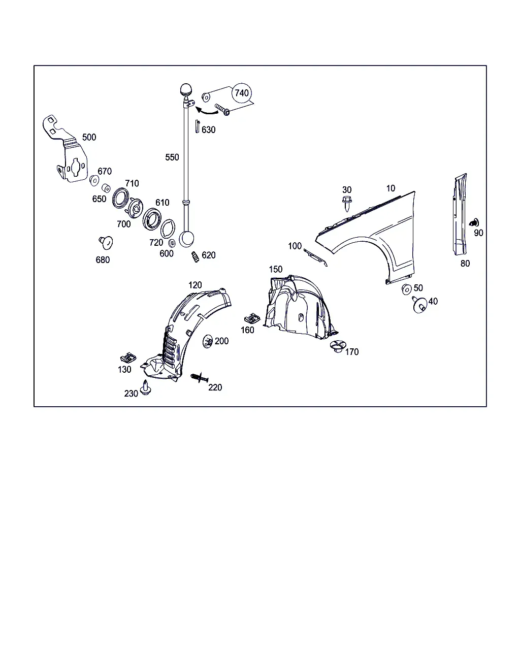 Front Fender diagram