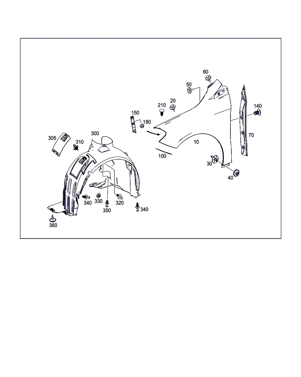 Front Fender diagram