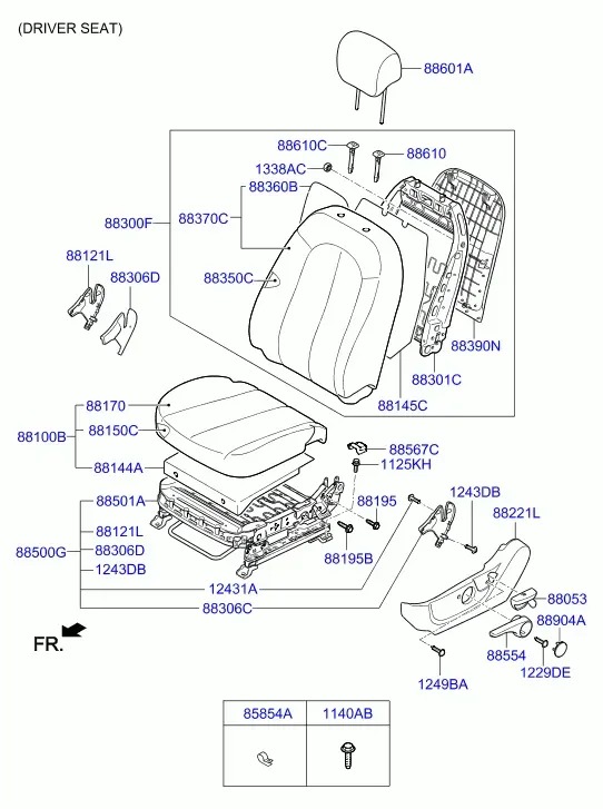 Front Seat diagram
